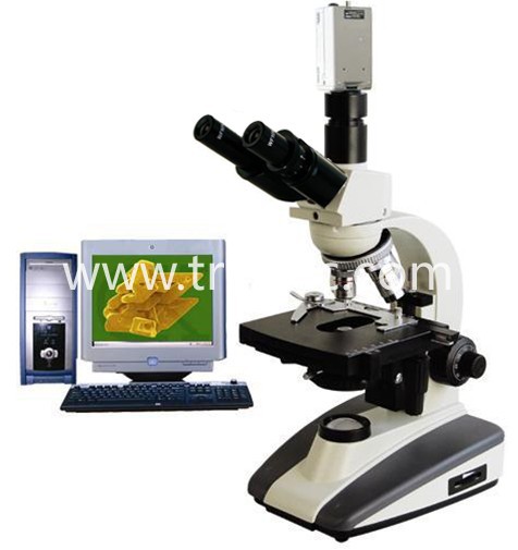 TR-YYS-300E   Click to enlarge   Trinocular education biological microscope with ccd camera with visualisation system